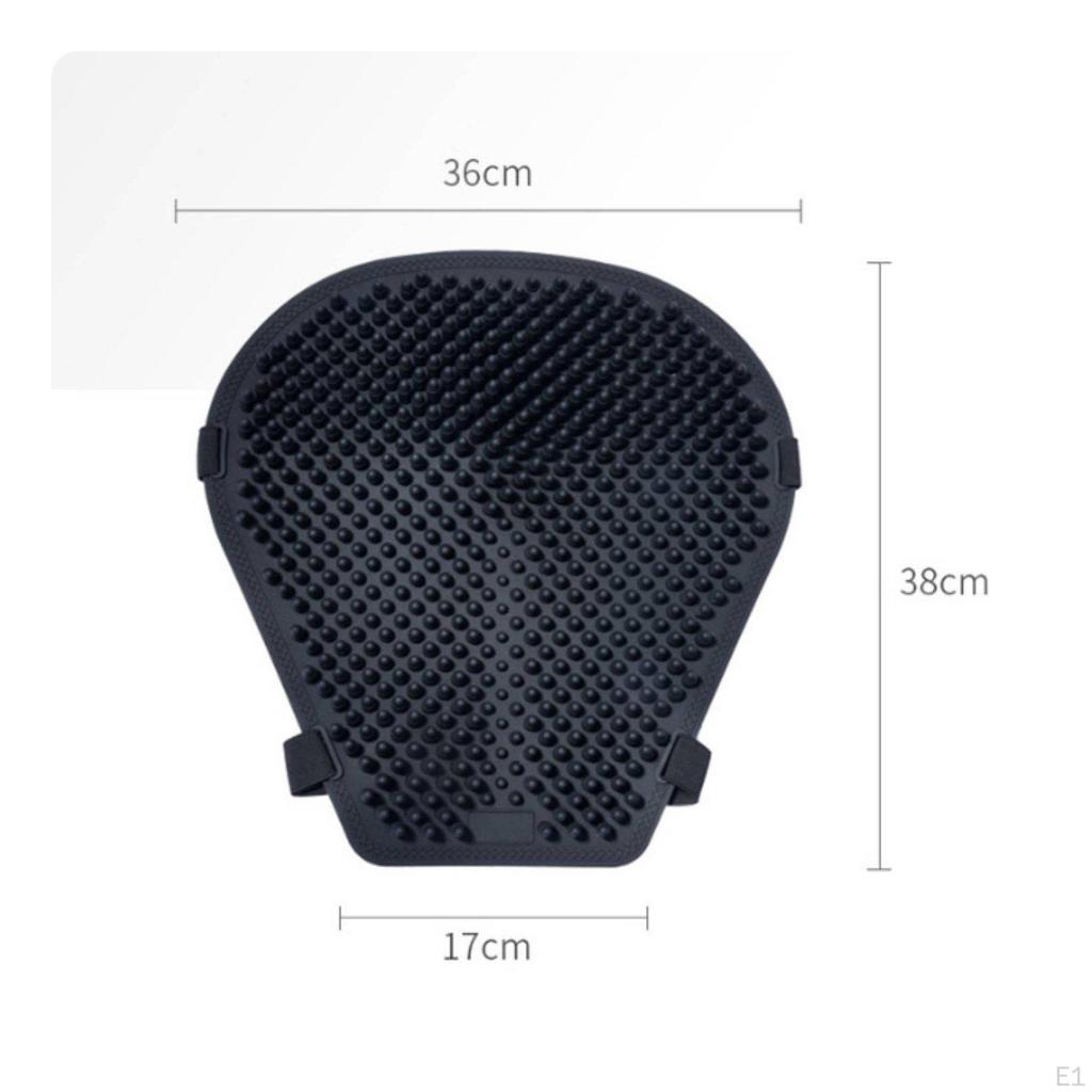 Motorcycle Seat Cushion Waterproof Silicone Pad AntiSlip Bottom for LongDistance