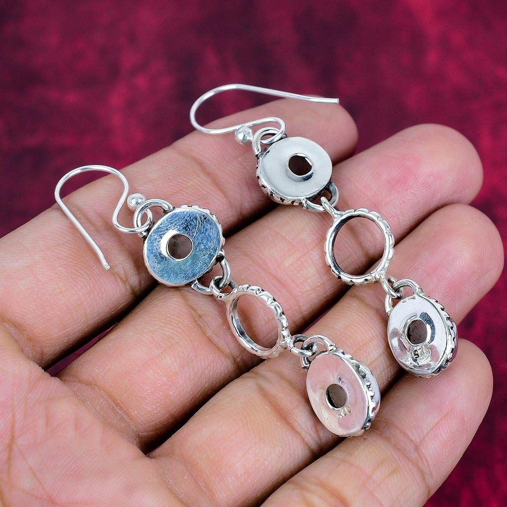 Mondstein 925 Massiv Sterlingsilber Ohrringe, Handgefertigter Edelstein Ohrschmuck, Geschenke für Ehefrau Brandneue Ohrringe