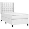 3132466 vidaXL Divan Bed with Mattress White 80x200 Cm Faux Leather