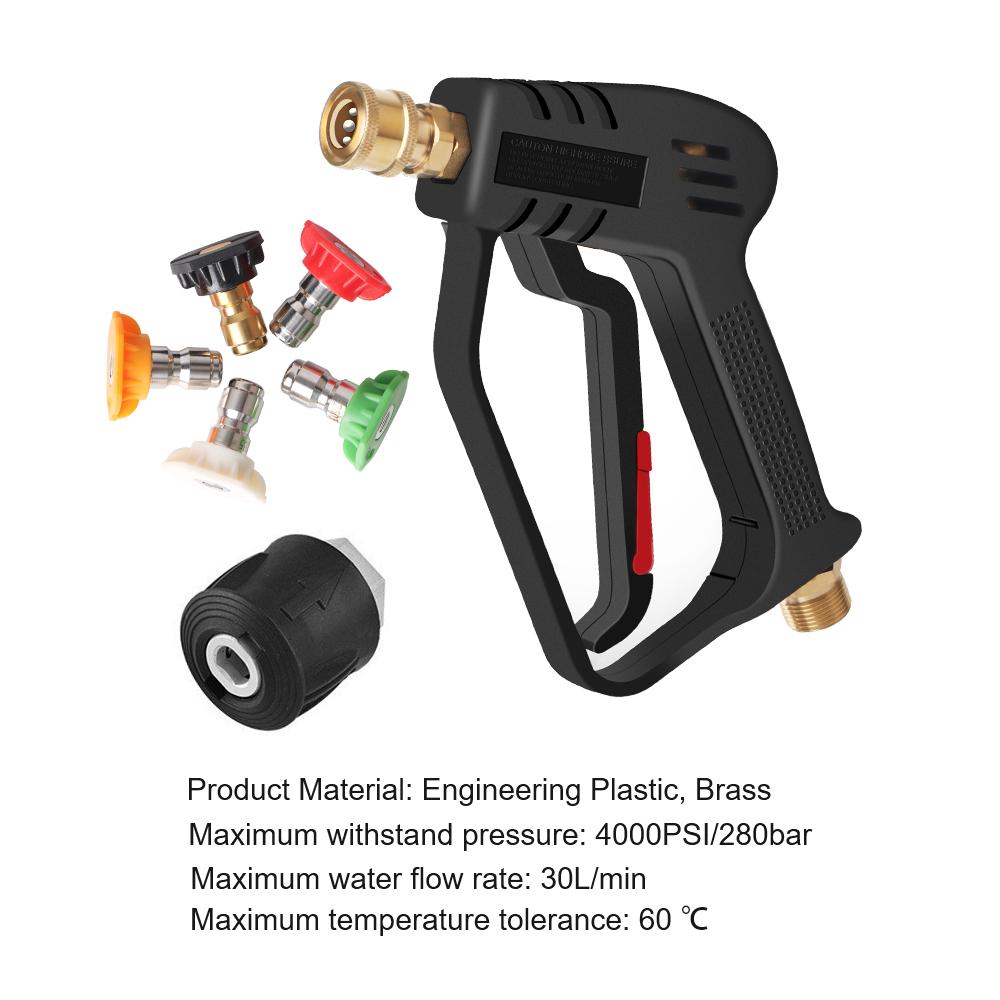 Alta Pressão M22 14MM para Limpeza de Carros Kit Bico Colorido com 5 Conexões Rápidas Pistola de Água de Limpeza Para Karcher/Nilfisk