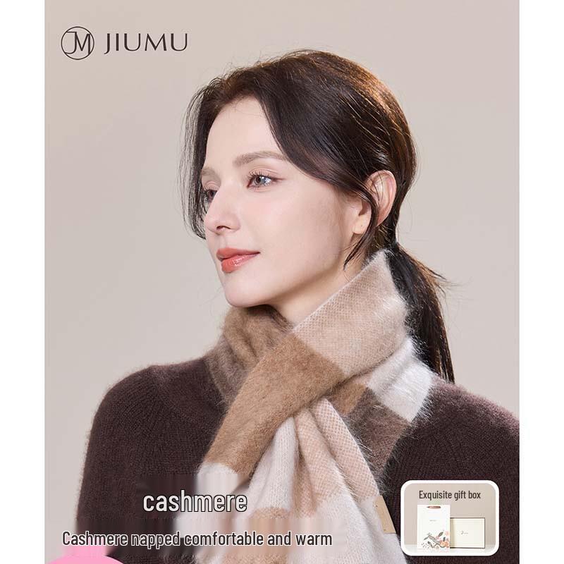 JIUMU Women's Pure Cashmere Scarf