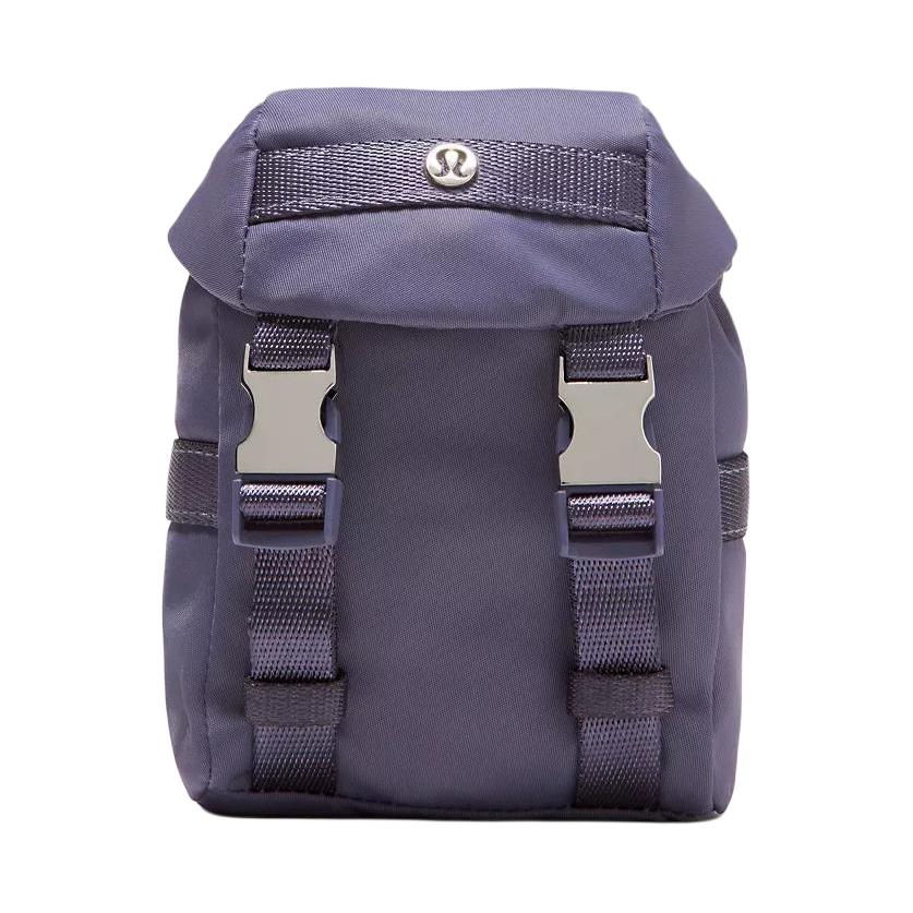 Lululemon Wunderlust Nylon Mini Wallet Men Wallets Purple-Mist Silver LU9CY9S-073472-1 Grape & Light Mist & Silver