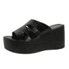 Women Platform Slippers Plus Size High Heels Slippers Women Summer Fashion Wedges Sandals beach Slides Women Zapatos De Mujer