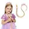 Princeznovské šaty Paruky Zapletené vlasy Paruka Rapunzel Halloweenský kostým Paruka Narozeninová oslava Cosplay Čelenky Dámské pokrývky hlavy