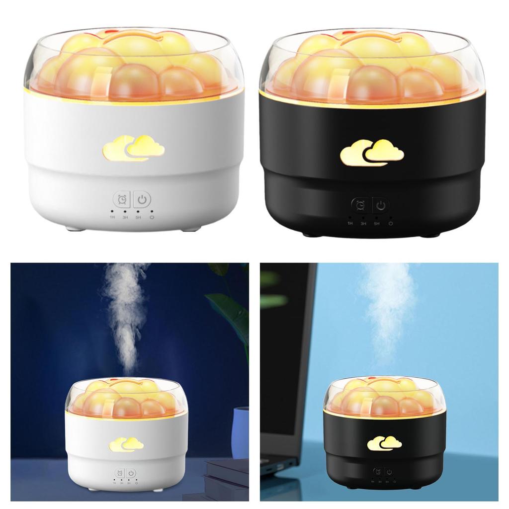 Essential Oil Diffuser Silent Mist Humidifier Table Desk Air Humidifier LED Lights for Housewarming Yoga Christmas Bedroom SPA
