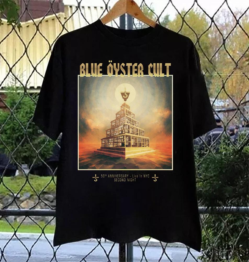 NEW Blue Öyster Cult - 50th Anniversary Live Black All Size S-5XL Shirt BT672 Unisex T-Shirt L