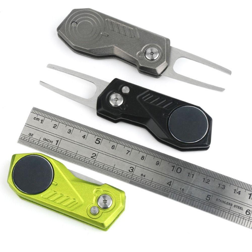 Ballmarker Golf Green Gabel Klappmesser Mini Golf Divotwerkzeuge Geschenk für Golfer