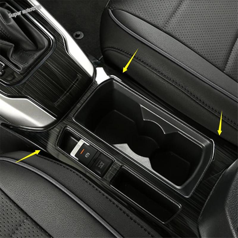 Window Lift Switch Panel Central Control Air Condition Cover Trim For Volkswagen T-Roc T Roc 2018 - 2025 Black Brushed Interior