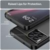 Carbon Fiber Texture TPU Case for T-Mobile Revvl 7 Pro 6x 5G Revvl 6 T Phone Pro 5G Shockproof Protective Business Full Protection Cover