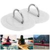 2pcs Inflatable Boat Kayak D  Pad Patch PVC Marine Stainless Steel Fixed Buckle(Black )