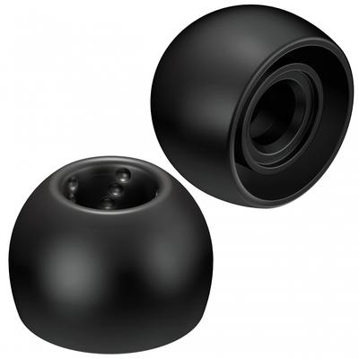 JVC EP-FX9S-B Ersatz-Hörmuschel Spiral Dot, 6 Stück, Größe S, Schwarz