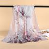 Neue Mode Sommer Damen Paisley Strandtuch Chiffon Seide Schals Stirnband Weibliches Stirnband Wickel Sonnenschutz Hijab