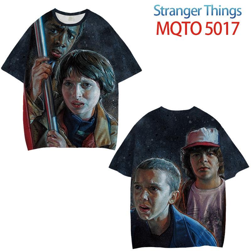 

Stranger Things Периферійний одяг Цифровий друк Коротка футболка вільного крою M