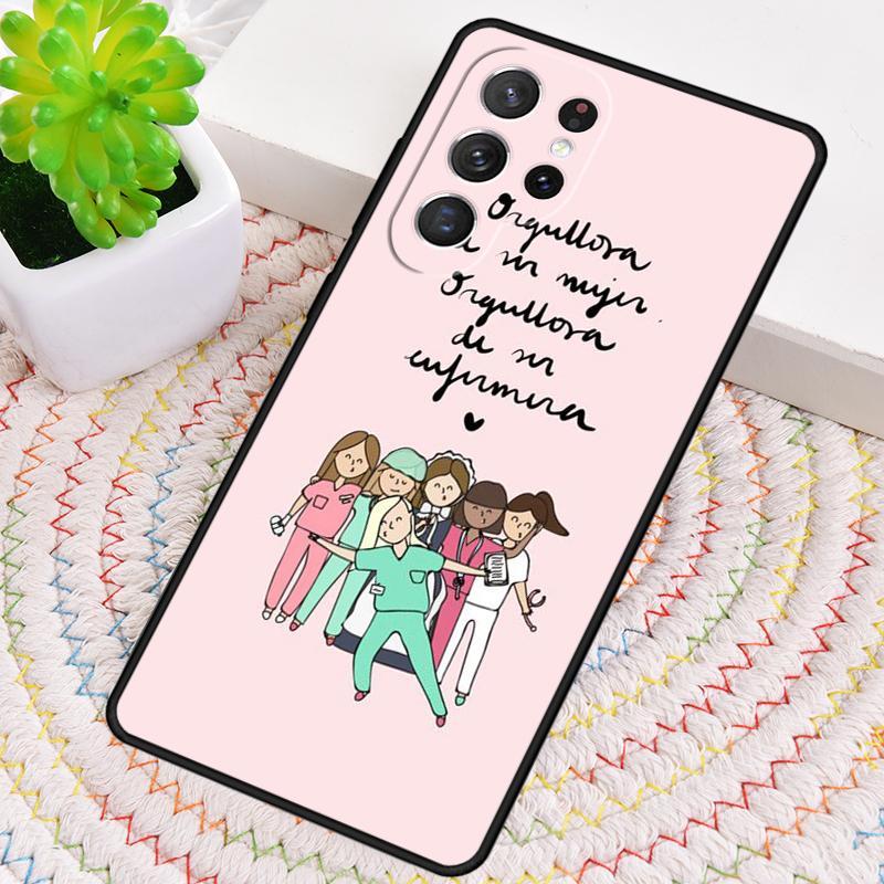 Cartoon Medicine Doctor Nurse soft Phone Case for Samsung Galaxy note 10 pro S26 Ultra S23 S24 FE S25 S21 S22 PLUS Cover