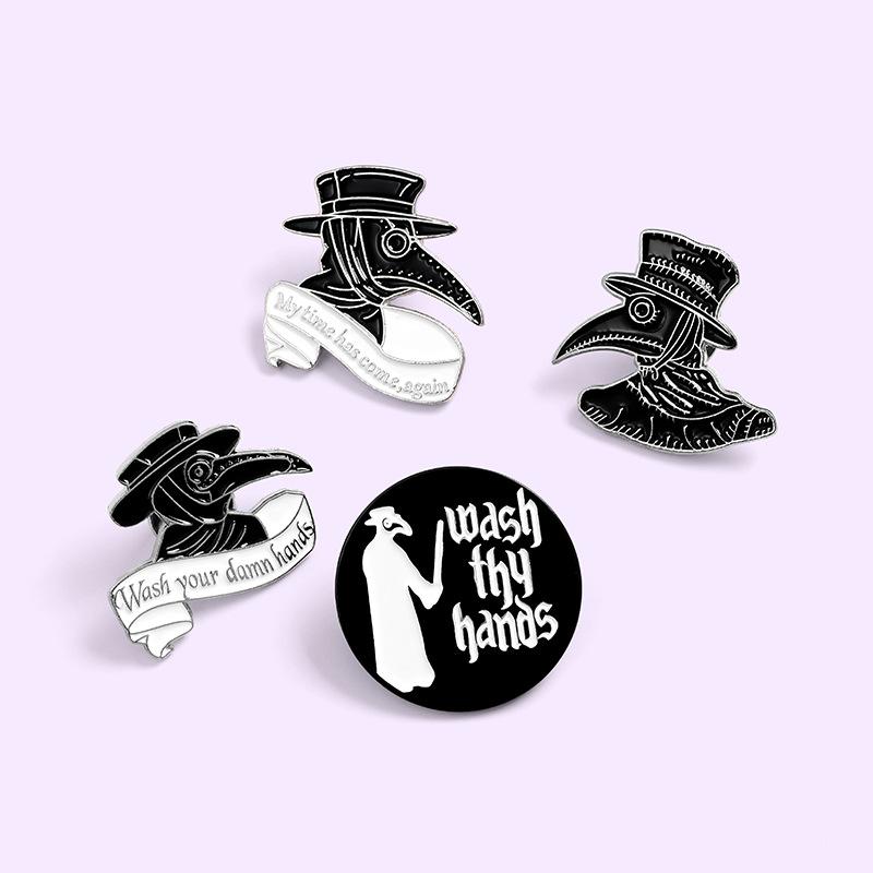 Crow Black Stylish Brooch Alloy Material Ideal For Fashionable Commuters Uses Various