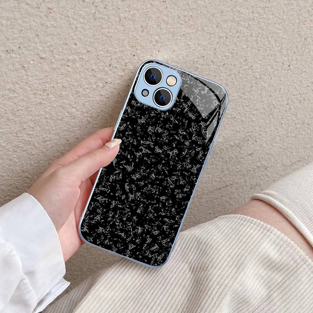 Forged Carbon Fundas Tempered Glass For Iphone 14 13 12 11 Pro Mini XS MAX 14Plus X XS XR Fundas