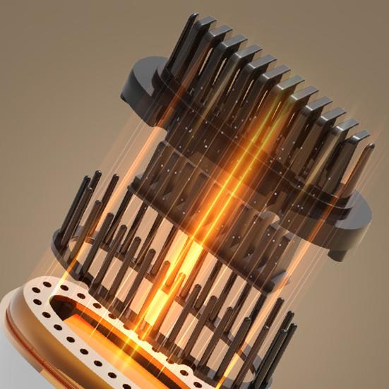 Yousheng Mini Hair Straightener Brush 3 Temperature Modes Adjustable Rechargeable Portable Travel Lightweight Fast Heating Hot Comb Electric Hair