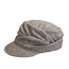 New Retro Pleated Pure Wool Newsboy Hat for Women In Autumn and Winter Warm and Versatile Peaked Cap Showing Face Small Newsboy Hat Trend