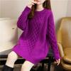 Plus Size Children's Clothes Sweater Women's Mid-length Hand-woven Sweater Thickened