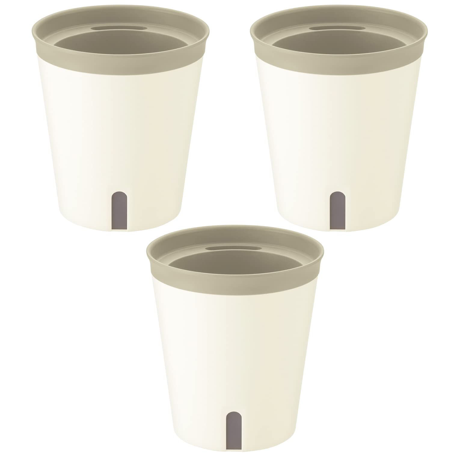 

Richell Mielno Plus Pot 17 Type N Set of 3 White 002564 Soil capacity water capacity 1L, 0.5L белый