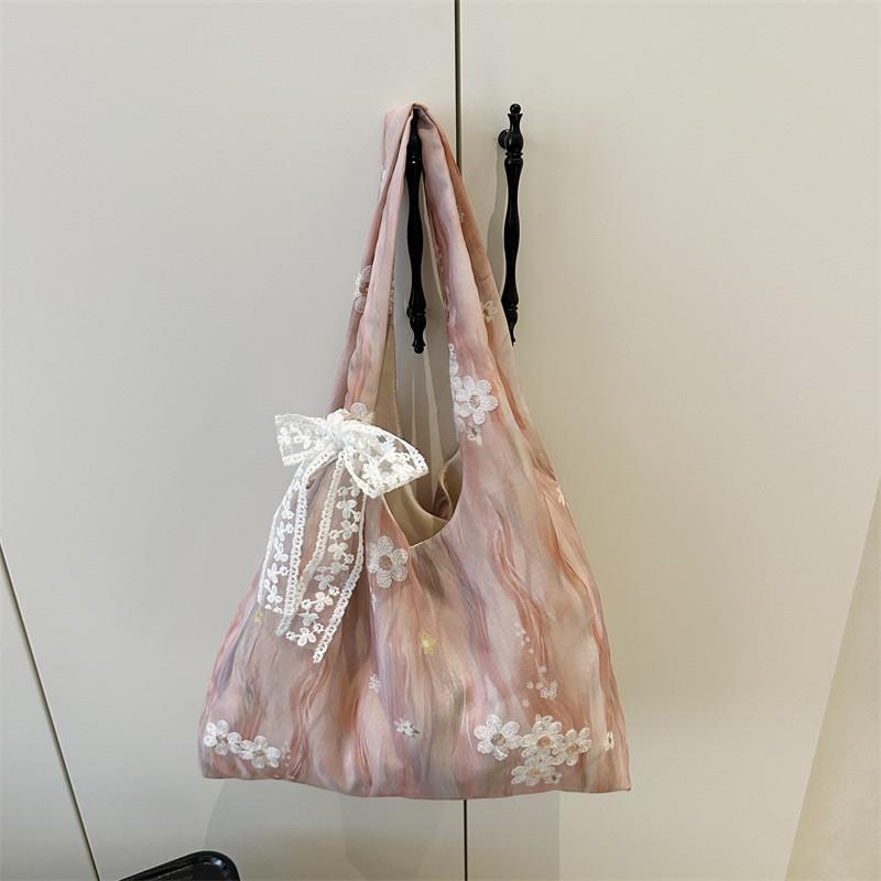 Elegant Embroidery Bag With Nylon Material For Daily Casual Use