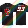 Cooles rotes Ameisen-Marquez-Logo T-Shirt für Herren und Damen Marquez Motorradrennen Spiel 93 100% Baumwolle Kleidung Oberteil S-3XL