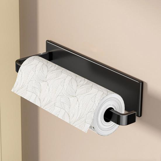Magnetický držák papírových utěrek na ledničku Bez vrtání Držák na papírové kapesníky Samolepicí nástěnný držák na papírové kapesníky Prostorově úsporný kuchyňský organizér do skříněk, obytných vozů