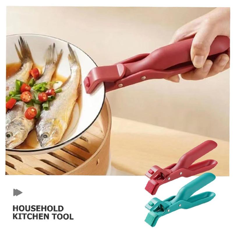 Kitchen Heat Resistant Bowl Clip Anti-Scalding Dish Gripper Non-Slip Tool for Hot Plates BowlsMicrowave Oven Cooking Accessories