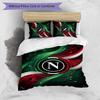 Set Lenzuola 3 Pezzi Stampato Napoli FC Traspirante Copripiumino con Federe Biancheria da Letto Decorativa per Camera da Letto Casa