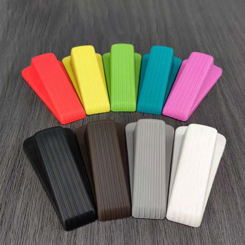 1/10Pcs Safety Silicone Door Stop Stoppers Block Wedge Doorstops Door Stopper Home Office Door Rear Retainer Anti-collision Stop