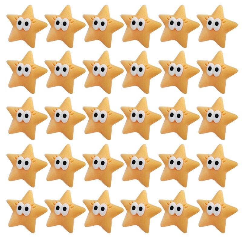 

DIY Crafting Fun with 30pcs of Mini Resin Stars Cabochon Embellishments - Perfect for Scrapbooking and More