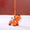 1Pcs 14Cm Lifelike Animal Simulation Stuffed Pony Doll Bag Decor Cute Mini Embroidered Colorful Horse Pendant Keychian Plush Toy