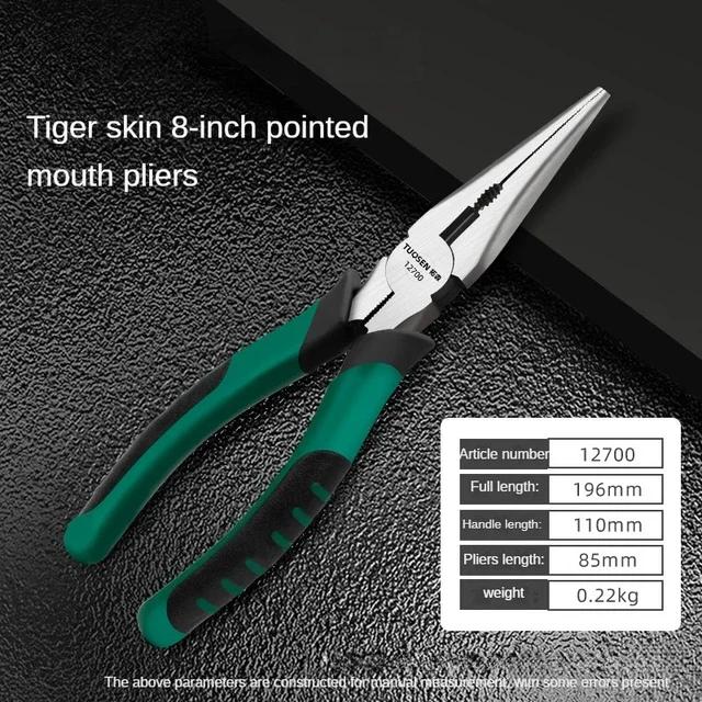 Multifunctional Universal Wire Cutters-6/8inch Industrial Needle Nose Diagonal Pliers Hardware Tools for Electricians & Repairs