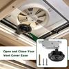 Manual Roof Vent Control Assembly for V2119 V2092 V2094 V2128 Jensen JRP1000RC Motorhome Lift Vents, 14 x 14 Inch Replacement Hardware for Trailer