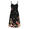 Women's Summer Dress V Neck Spaghetti Strap A-Line Fashion Tank Top Casual Beach Dress