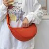 Stylish Mini Nylon Dumpling Crossbody Bag With Soft Structure For Everyday Use