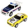 Slotcar 1 64 1/64 1:64er Maßstab Fahrzeug Elektrisch Hohe Geschwindigkeit Rennstrecke Polizei Rennwagen Zubehör Spielzeug Kinder Geschenke
