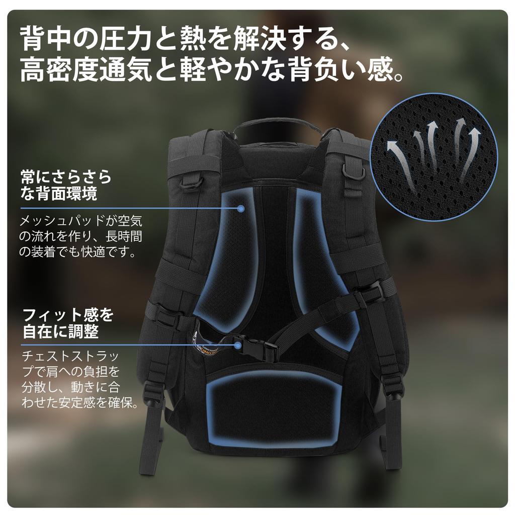 Military Bag 20 Liter Hiking Backpack Small MOLLE System Tactical Bag Outdoor Camping Attack Pack Army Backpack EDC Hiking Tactical Military Black