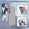 S25Plus transparent MagSafe mobile phone case, the new model is suitable for Terminator transparent glitter magnetic anti-drop protective case.