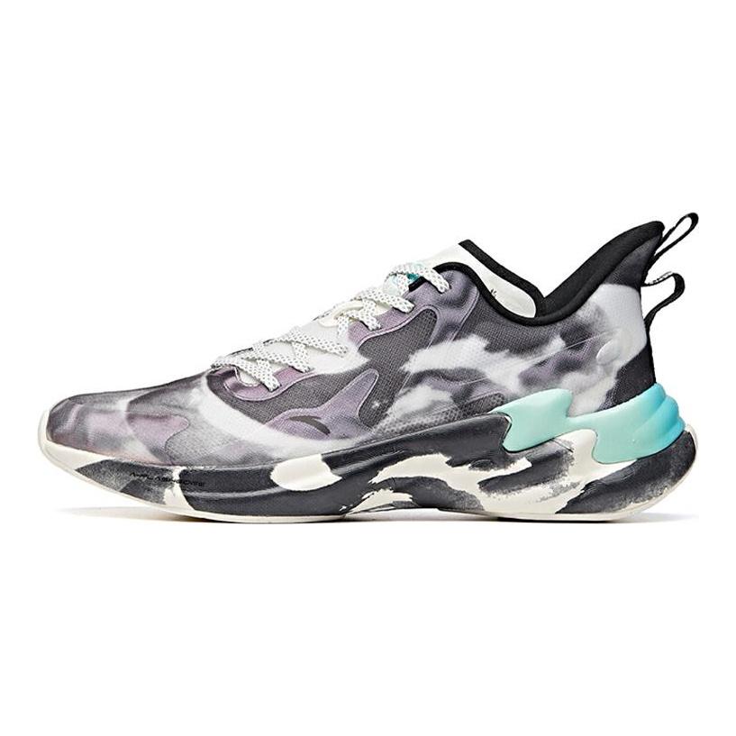 Anta Star Haze Comfortable Cushioning Slip Resistant Coverage Rebound Low Top Running Shoes Men's Black White 112035528A-8