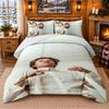 Harry Styles Pattern Bedding 3Pcs Set Bed Sheet And Pillowcases For Indoor Bedroom