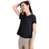 Anta T-shirt da Donna Basic Comoda Traspirante Girocollo Manica Corta Top Nero 962525104-5