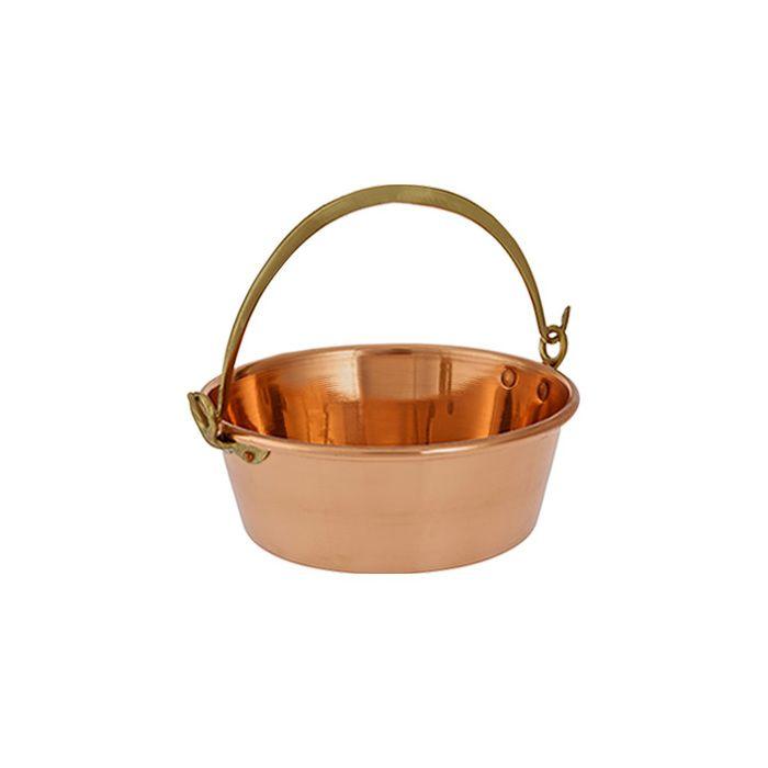 Pot, Pöele pour la cuisson du porc, cuivre, diamètre: 10 cm