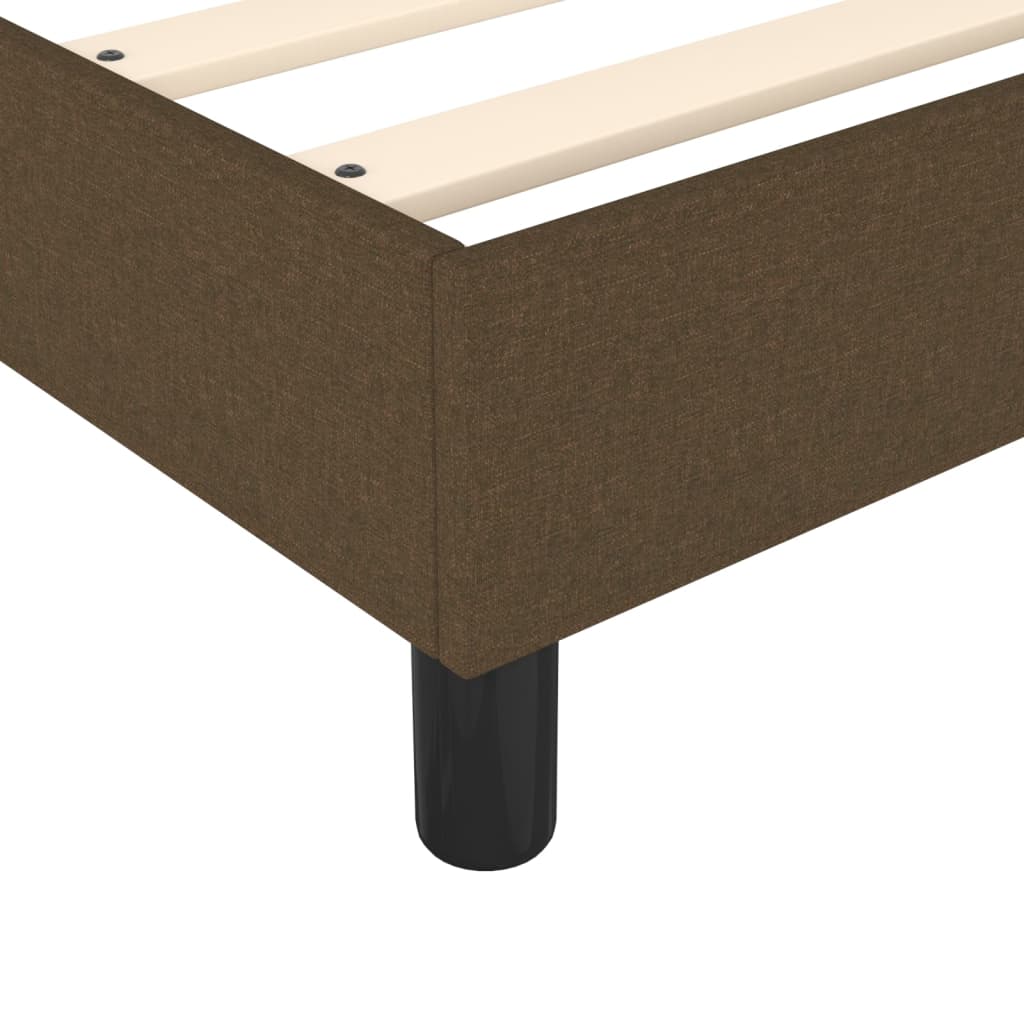 Vidaxl Continental Bed with Mattress, Brown, Fabric, 160X200 Cm