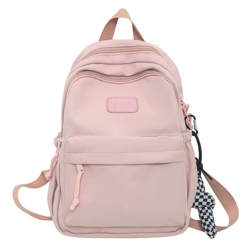 

Студенческий школьный женский однотонный рюкзак, рюкзак большой емкости