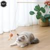 1pc Pet Cat Interactive Stick Feather Cat Stick Teaser Feather Toy Kitten Funny Colorful Rod Cat Wand Toys Wood Pet Cat Supplies