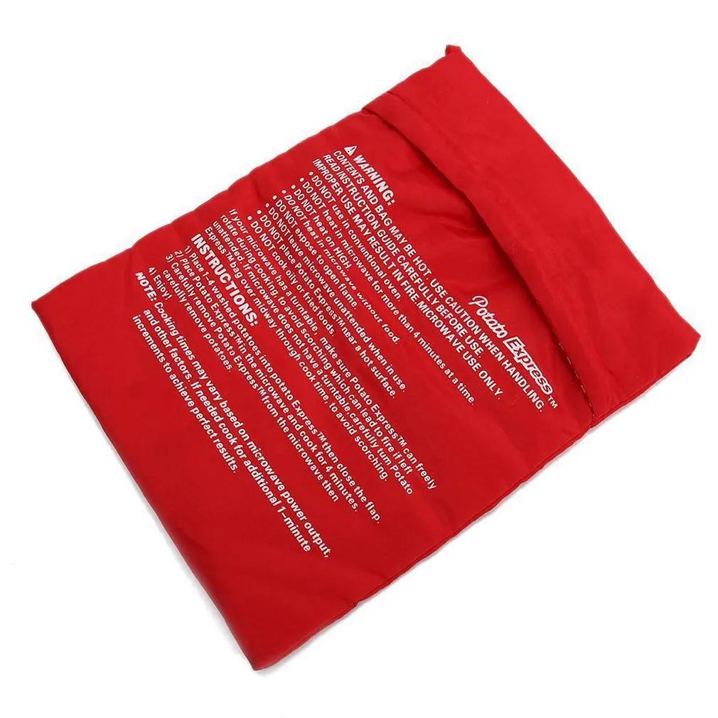 

Free Shipping Microwave Oven Potato Cooker Bag Baked Potato Microwave Cooking Potato Quick Fast kitchen accessories червоний