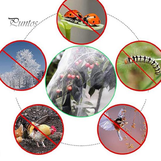 Insect-Proof Mesh Cover Fruit Tree Netting Bags with Zipper Drawstring Bird Insect Prevention Net Cover for Fruit Vegetable Trees Bushes Flowers