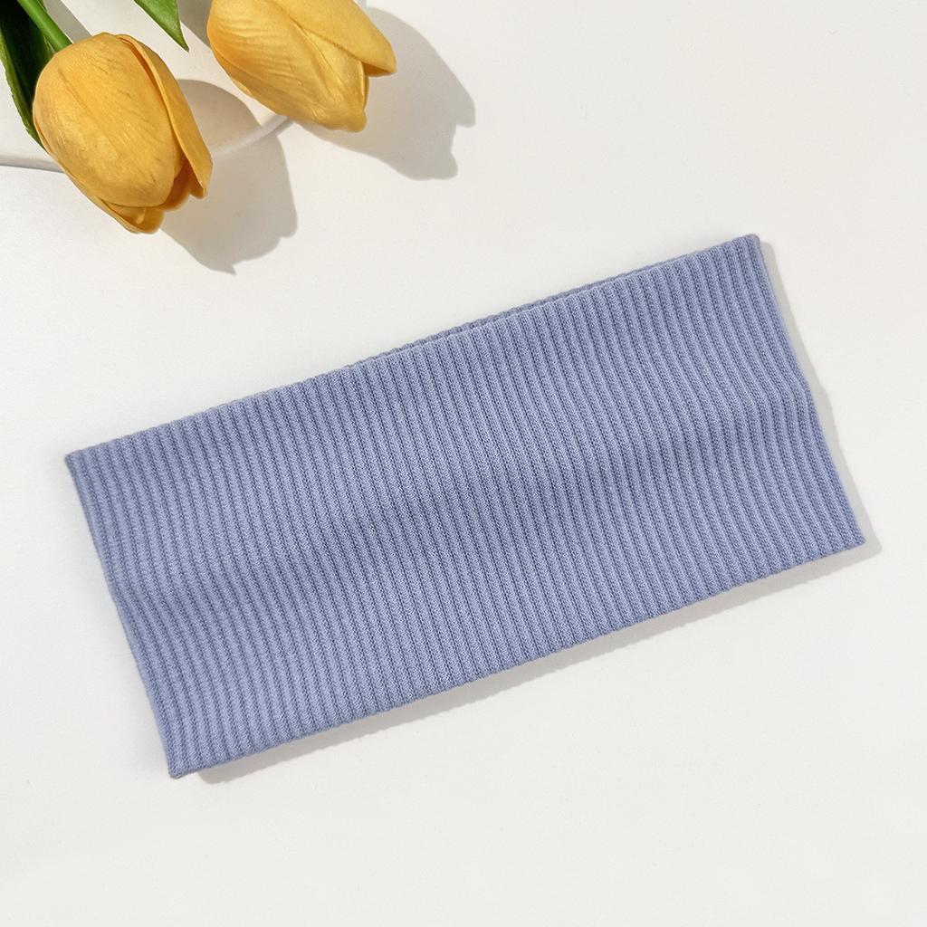 Einfarbige Strick-Stirnband, Elastisches Haarband im koreanischen Stil, Sport-Stirnband für Damen, Schweißabsorbierend, Mehrere Farben