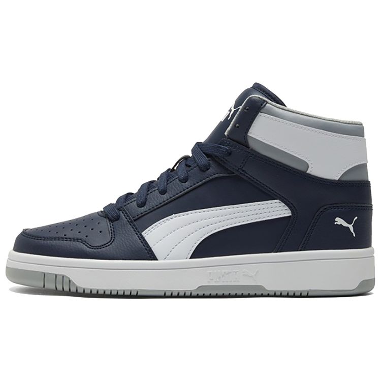 

Puma Rebound Кроссовки с круглым носком на шнуровке из ткани и синтетической кожи, амортизирующие, нескользящие, износостойкие, высокие, баскетбольные, унисекс, 369573-16 41